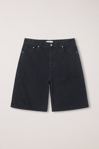 CLASSIC BAGGY DENIM SHORTS BLACK