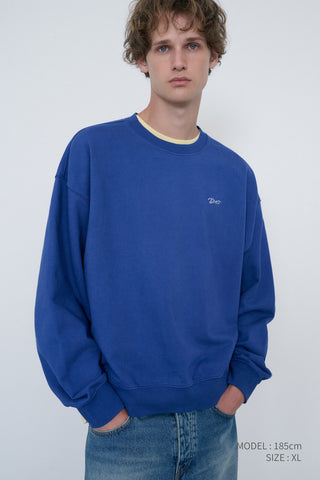 UNISEX GARMENT DYED SWEATSHIRT BLUE