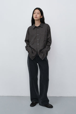 WIDE JEANS WASHED BLACK
