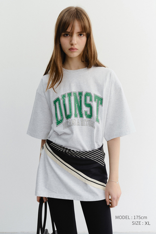 UNISEX VINTAGE ARCH LOGO T-SHIRT LIGHT MELANGE GREY