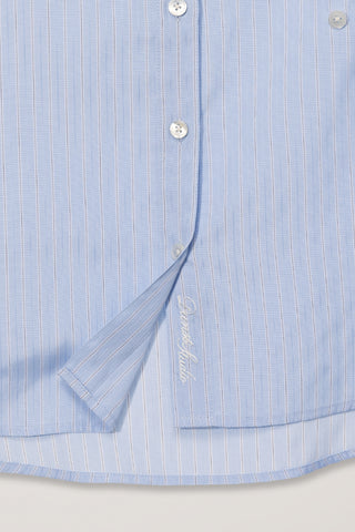2-WAY ESSENTIAL STRIPED SHIRT SOFT BLUE STRIPE