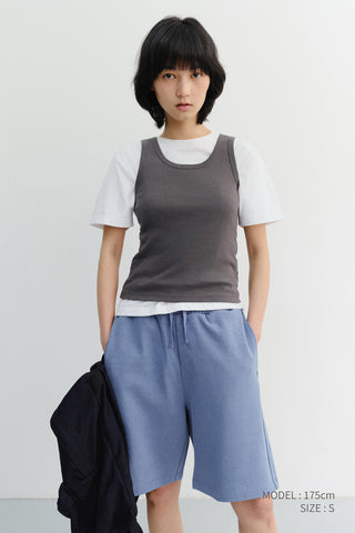 UNISEX PIGMENT RELAXED BEACH SHORTS BLUE