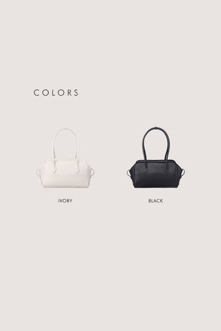 SOFT FRAME COMPACT SHOULDER BAG BLACK