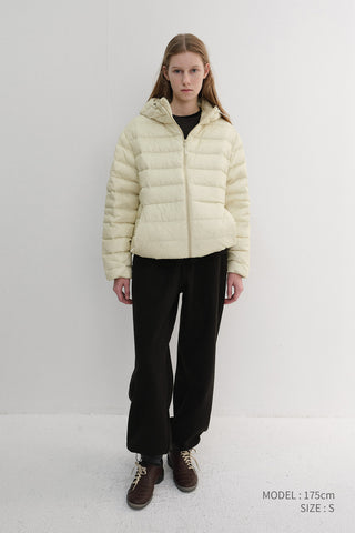 UNISEX LIGHT GOOSE DOWN JACKET SEA SALT