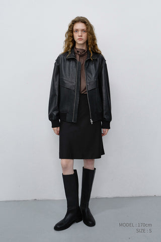TIE BLOUSE BROWN