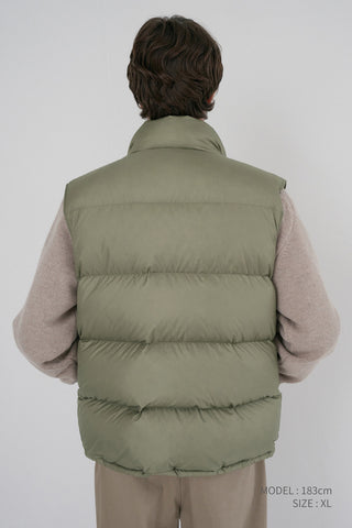 UNISEX GOOSE DOWN VEST SAGE GREEN
