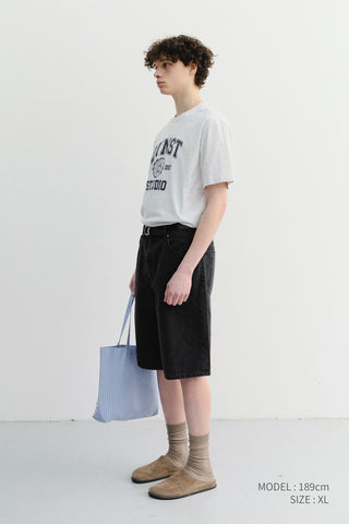 UNISEX CLASSIC LOGO T-SHIRT LIGHT MELANGE GREY