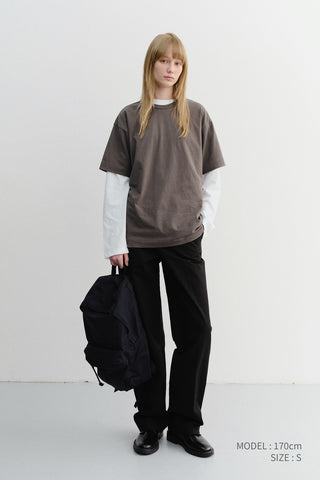 SUMMER STRAIGHT CHINO SLACKS BLACK