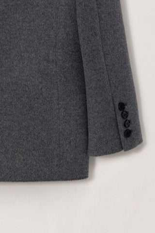 UNISEX 3 BUTTON WOOL BLAZER GREY