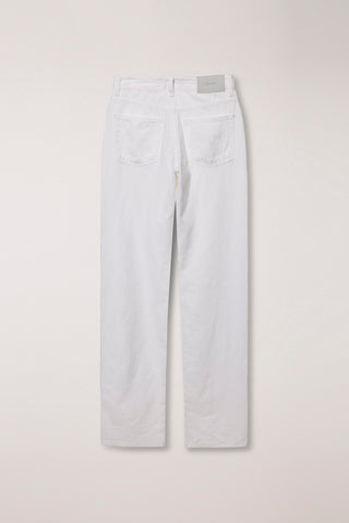RELAXED SUMMER DENIM PANTS OFF WHITE