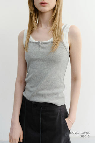 PETIT SLEEVELESS TOP MELANGE GREY