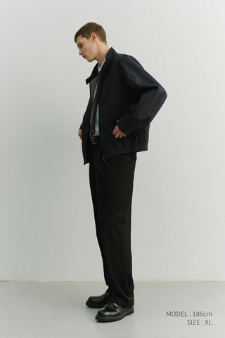 UNISEX MODERN HARRINGTON JACKET NAVY