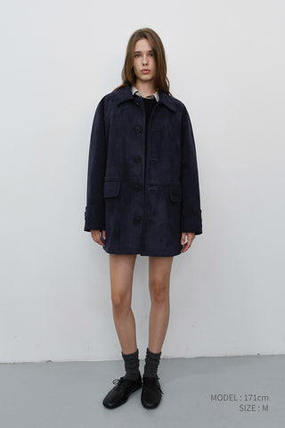 UNISEX LILY ALTER-SUEDE HALF JACKET BLUE NAVY