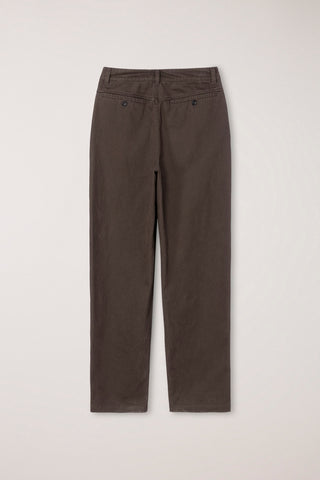 STRAIGHT CHINO SLACKS BROWN