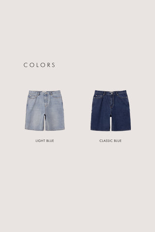 CLASSIC CARPENTER DENIM SHORTS LIGHT BLUE