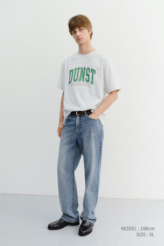 UNISEX VINTAGE ARCH LOGO T-SHIRT LIGHT MELANGE GREY