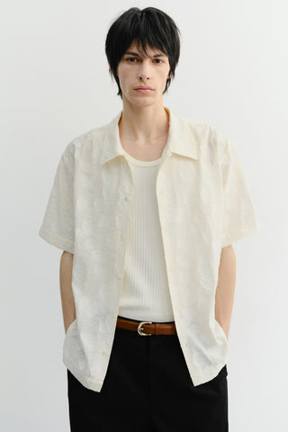 UNISEX HOLIDAY JACQUARD SHIRT CREAM JACQUARD