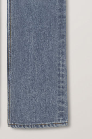 ESSENTIAL SEMI BOOT-CUT JEANS BRUSHED BLUE
