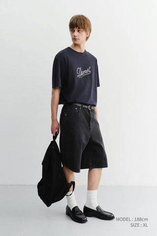 UNISEX CHAIN LOGO T-SHIRT NAVY