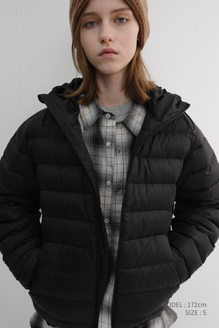 UNISEX LIGHT GOOSE DOWN JACKET BLACK