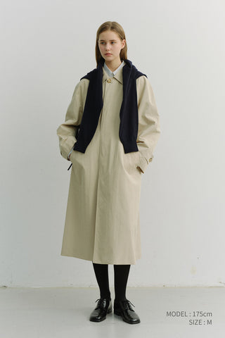 UNISEX REFINED MAC COAT BEIGE