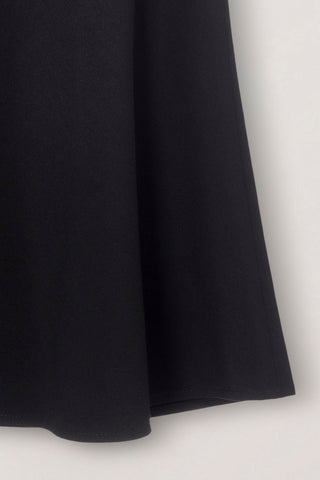 FLUID LONG SKIRT BLACK