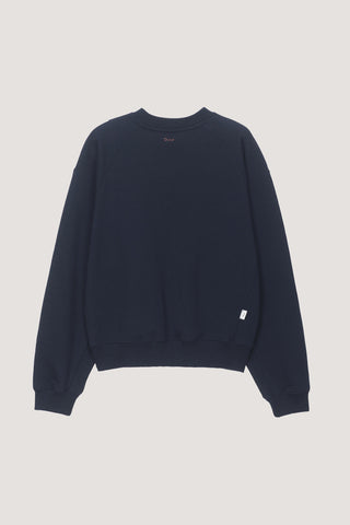 UNISEX DUNST LOGO CREASE SWEATSHIRT FRENCH NAVY