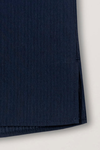 UNISEX OPEN COLLARED SHIRT NAVY