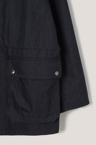 UNISEX COTTON CHORE JACKET INDIGO NAVY