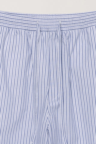 UNISEX PAJAMA BERMUDA SHORTS BLUE STRIPE