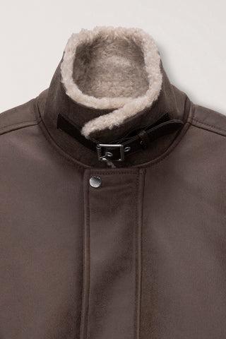 UNISEX VOLUME AVIATOR BLOUSON BROWN