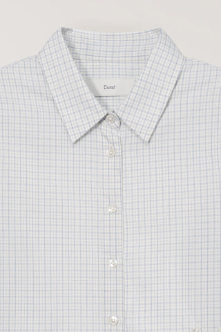 2-WAY ESSENTIAL CHECKED SHIRT SOFT BLUE CHECK