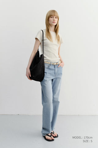 ESSENTIAL T-SHIRT OATMEAL MELANGE