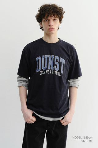 UNISEX VINTAGE ARCH LOGO T-SHIRT FRENCH NAVY