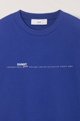 UNISEX MINIMAL LETTERING T-SHIRT BLUE