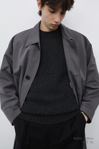 UNISEX REFINED MAC COAT ASH GREY