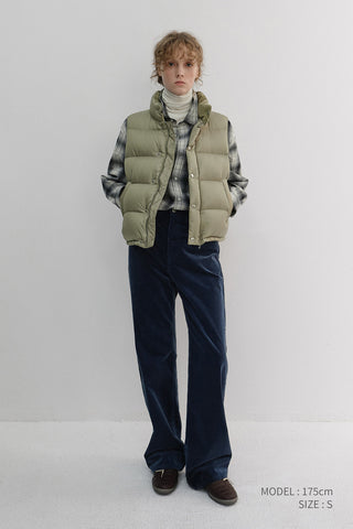 UNISEX GOOSE DOWN VEST SAGE GREEN