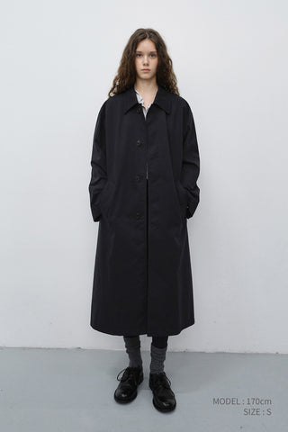 UNISEX REFINED MAC COAT BLACK
