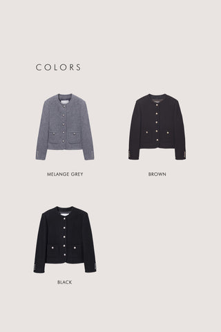CLASSIC TWEED JACKET BLACK
