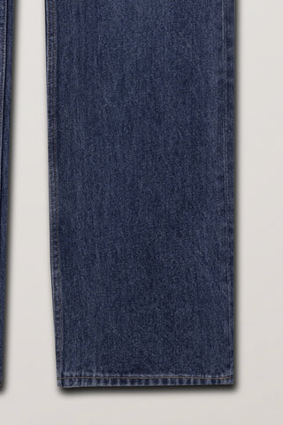 RELAXED FLARED JEANS CLASSIC BLUE
