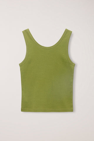 ESSENTIAL SLEEVELESS TOP OLIVE