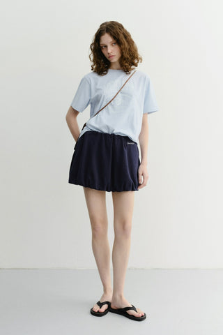 MINI VOLUMED SKIRT NAVY