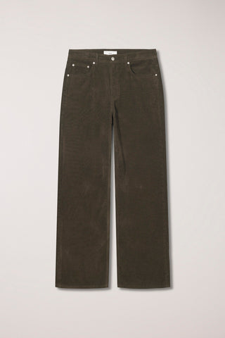 90S WIDE CORDUROY JEANS BROWN