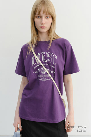 UNISEX CUPID ARCH LOGO T-SHIRT DEEP PURPLE
