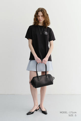 UNISEX CUPID ARCH BACK LOGO T-SHIRT BLACK