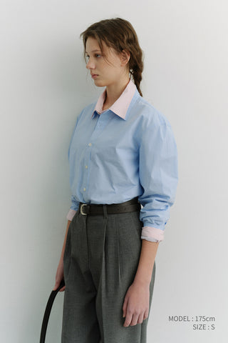 UNISEX SOFT POPLIN SHIRT SOFT BLUE