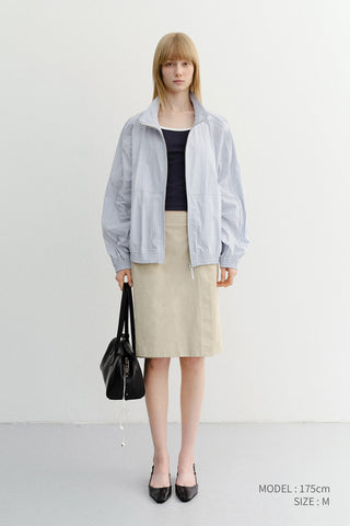 90S MIDI SKIRT BEIGE