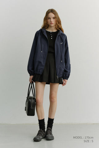 PLEATS MINI SKIRT BLACK