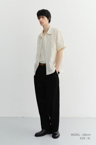 UNISEX HOLIDAY JACQUARD SHIRT CREAM JACQUARD