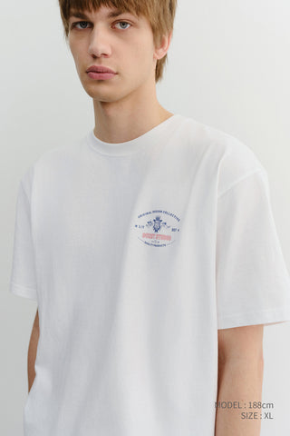 UNISEX CUPID ARCH BACK LOGO T-SHIRT OFF WHITE